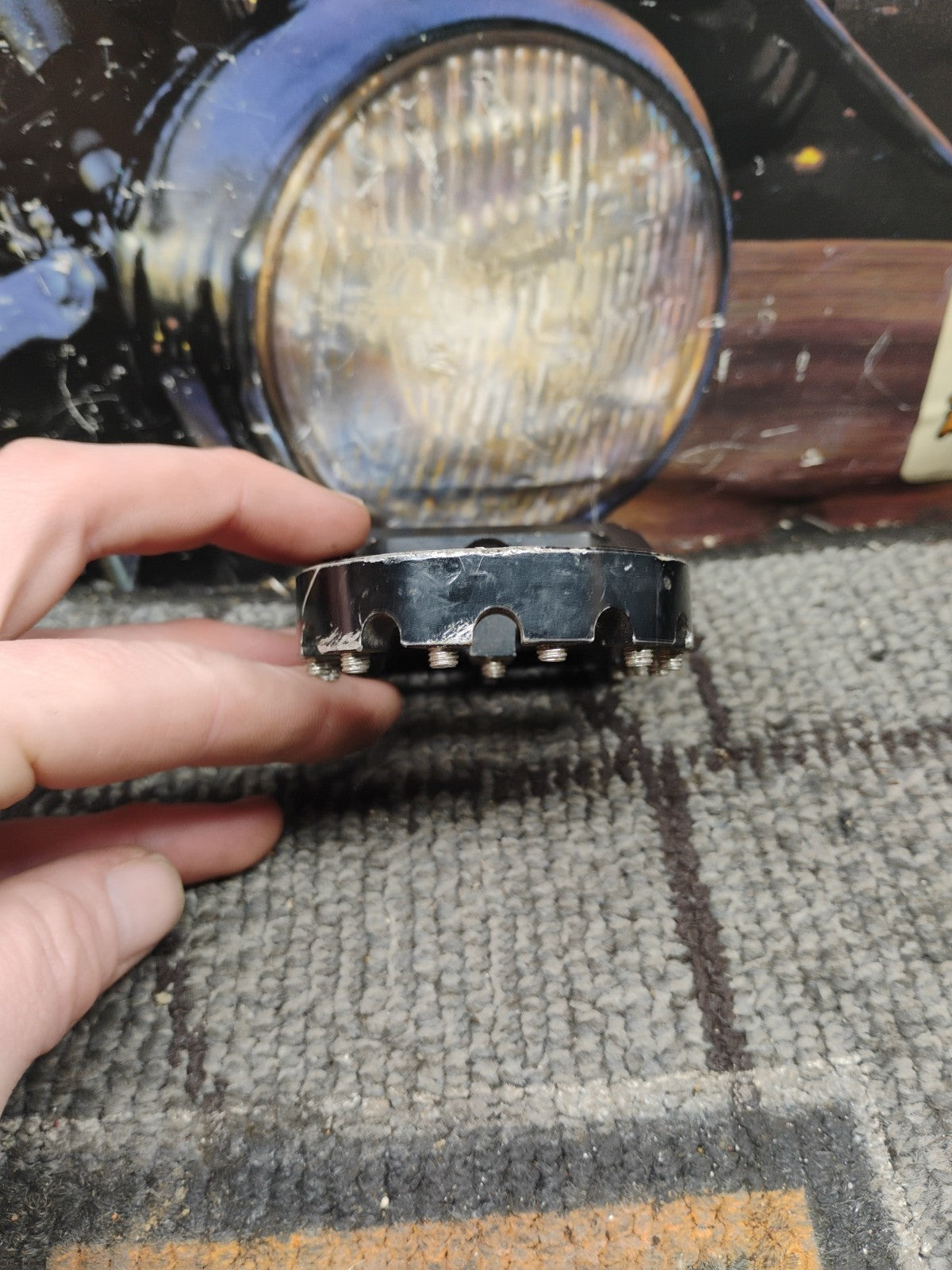 Wide Fat Foot Peg For Harley Dyna Sportster XL Bobber MX Style Black Iron 883