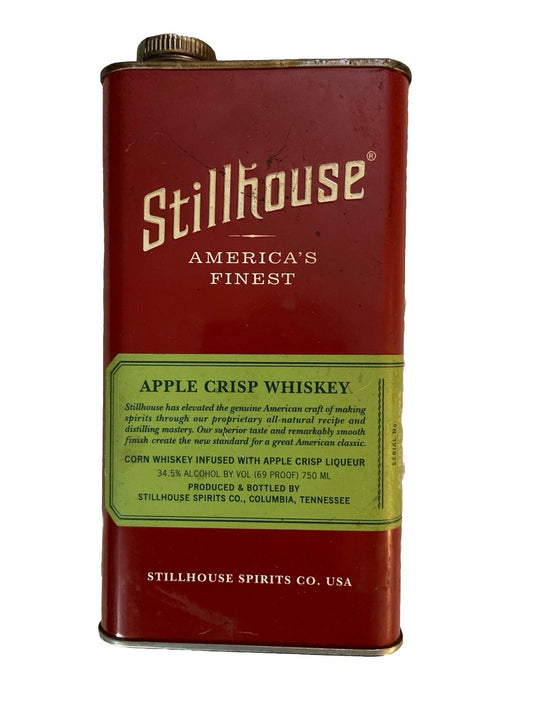 Antique/VTG Stillhouse Spirits Co USA APPLE CRISP WHISKEY TIN 750ml