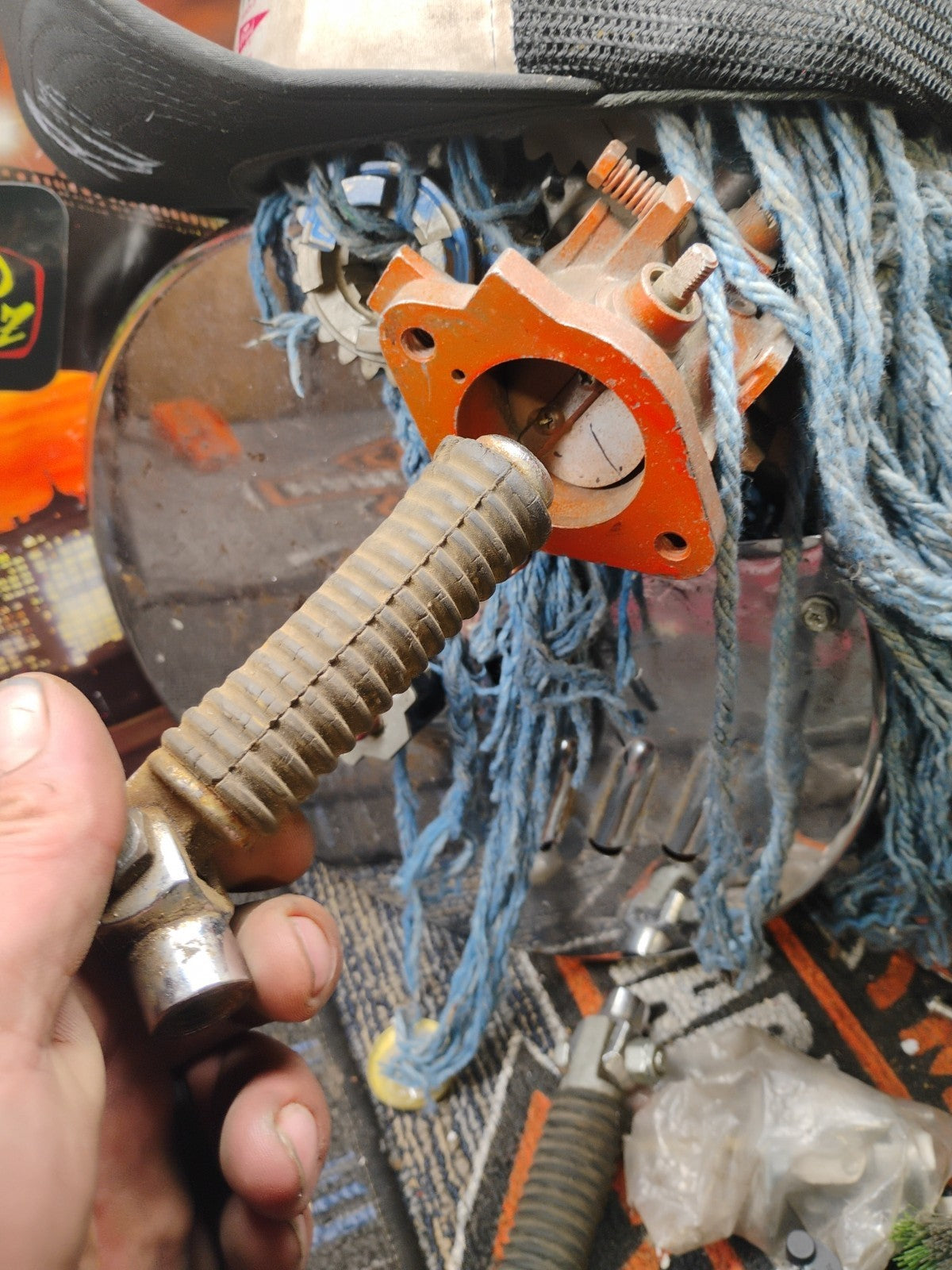 VINTAGE HARLEY DAVIDSON 4" RUBBER PASSENGER FOOT PEG (E)