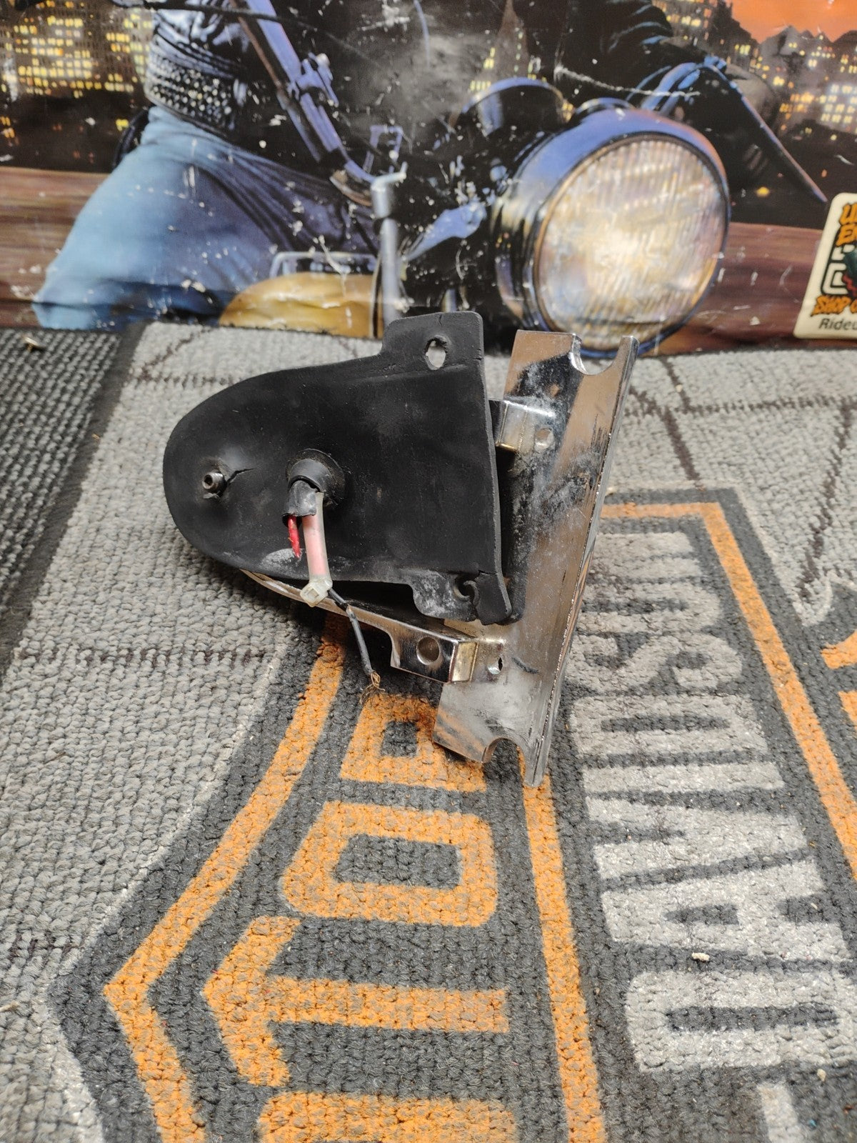 Vintage HardDrive Sparto Chopper Tail Light - Chrome - arley Davidson Ul