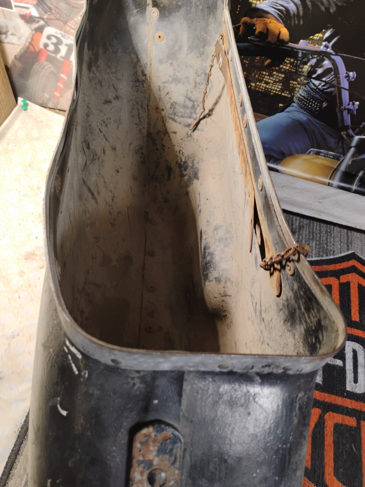 Genuine Harley 1957-1962 Big Twin Duo-Glide OEM  Left Bubble Bag 90851-54Type1 