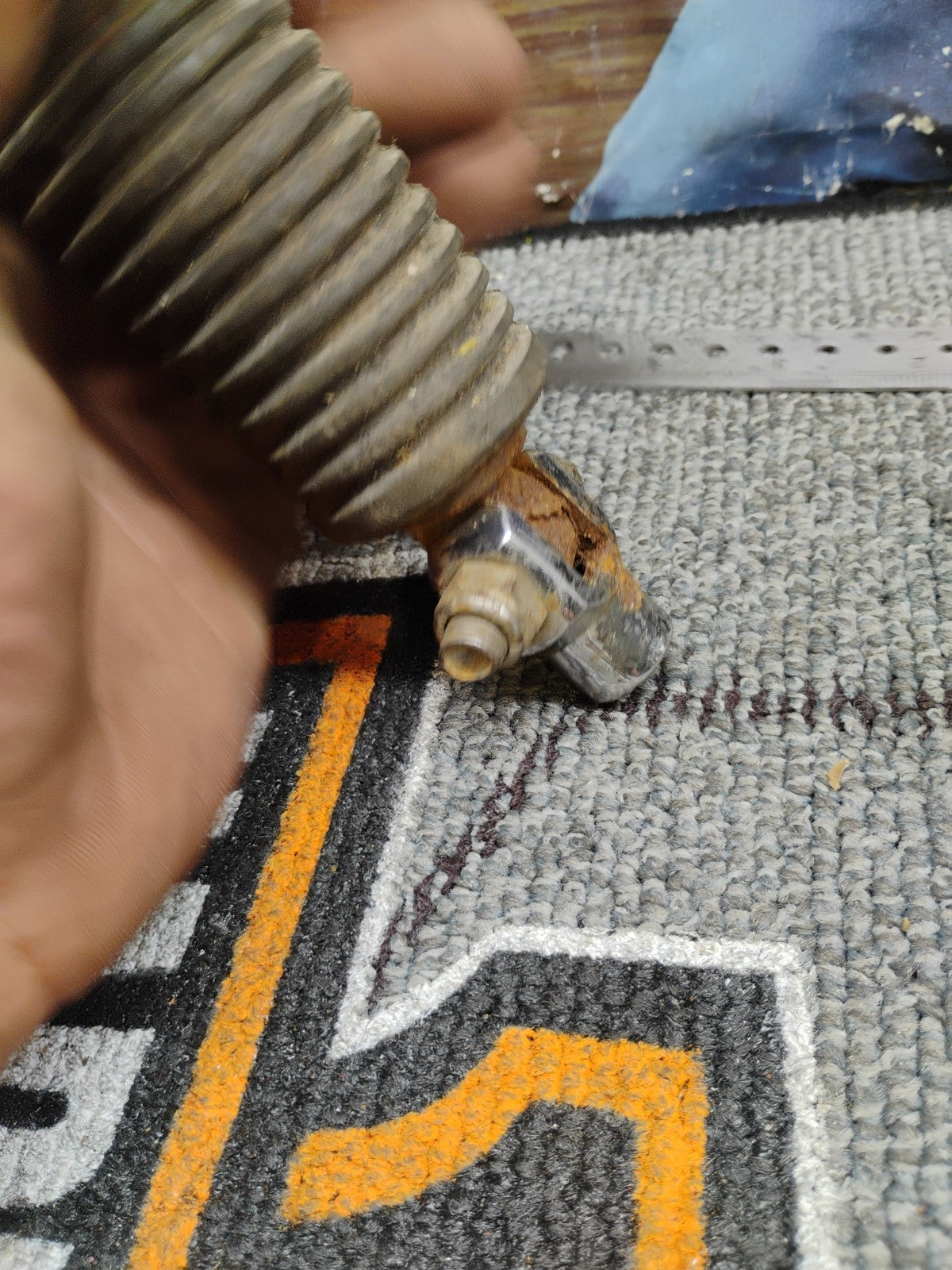 Long Harley Davidson OEM Rider or Passenger Footpeg, vintage, 6 In