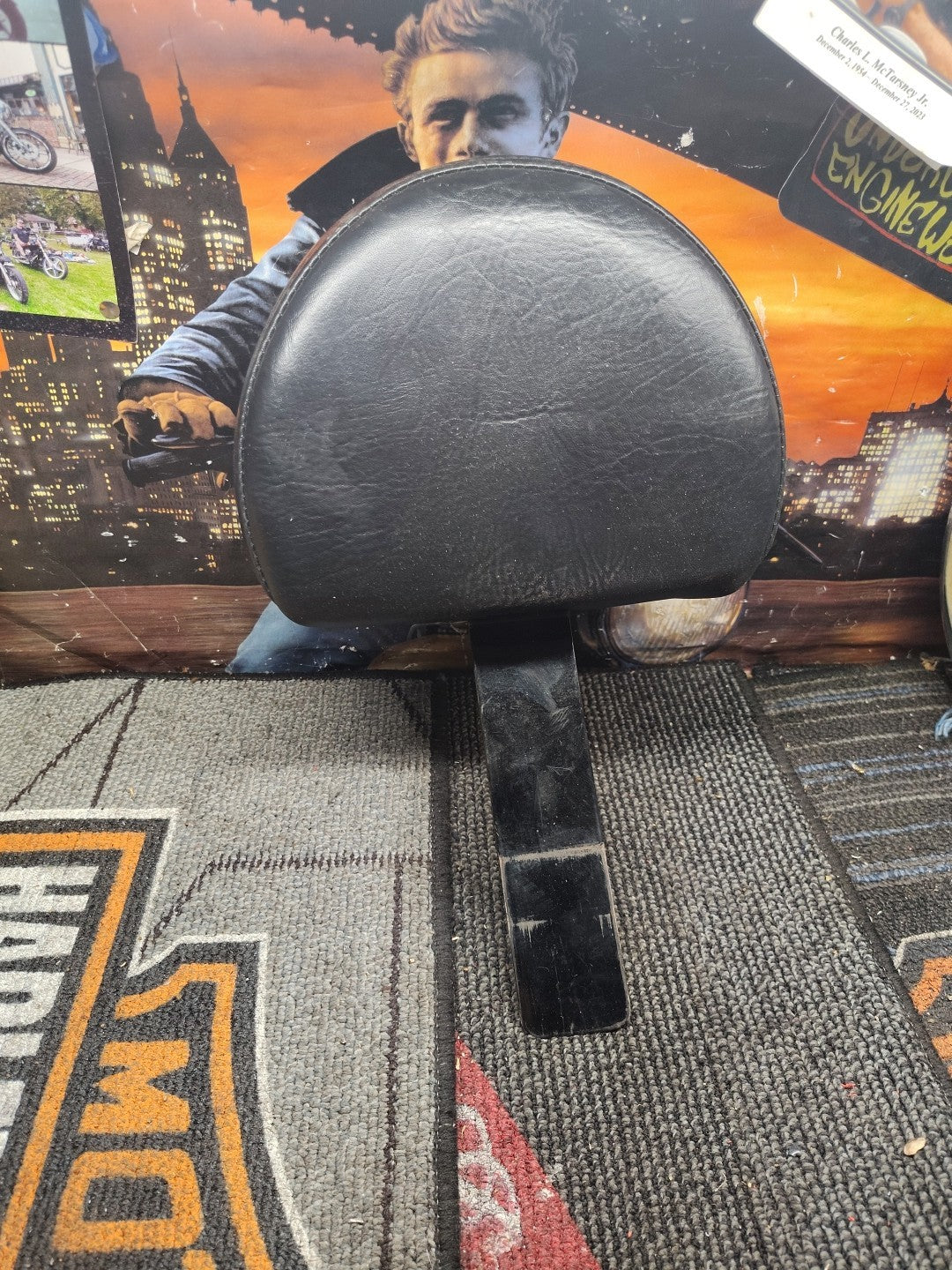 Motor Driver Backrest For Harley Touring Bikes With A Pillow Ttop Or High Seat