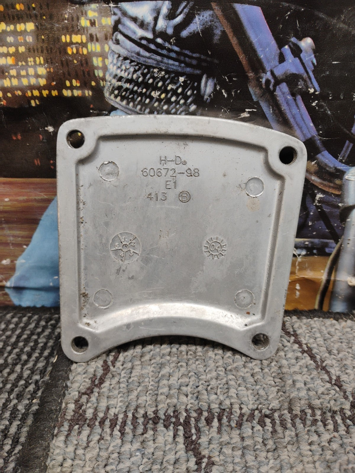 OEM Harley Davidson Touring Models Primary Chain Inspection Cover 60672-98