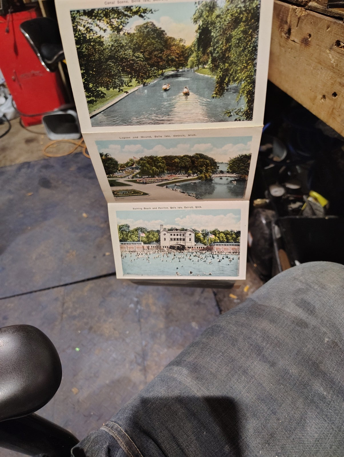 1920 Souvenir Folder Of Belle Island Detroit Michigan