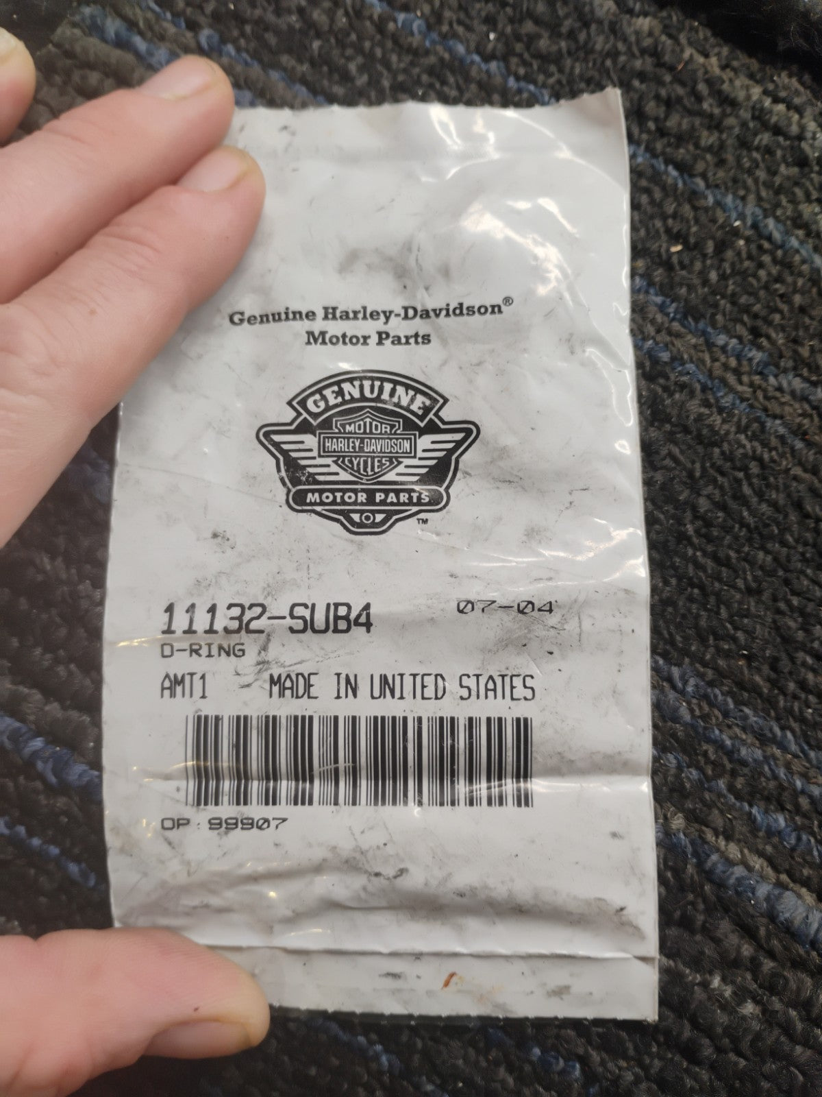 NOS OEM Harley-Davidson O-Ring Set of 4 11132-SUB4 Genuine Factory Seals