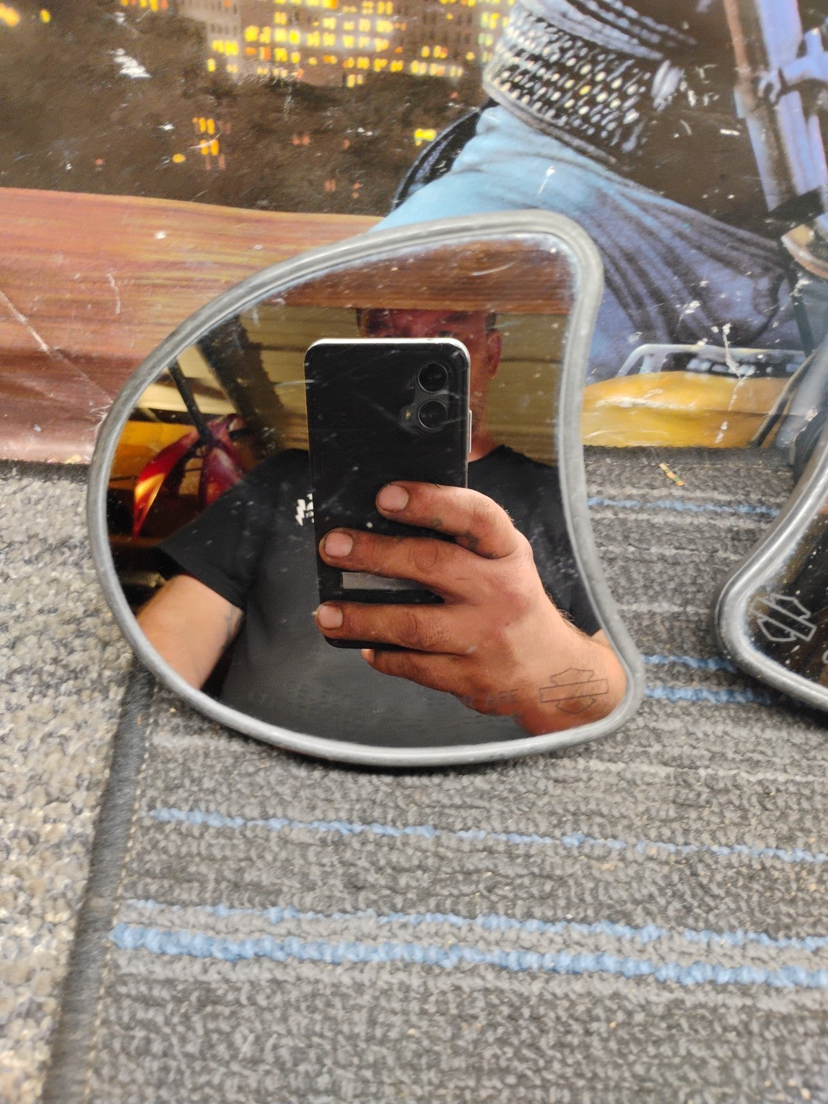 Genuine 09-20 Harley Davidson Touring Inner Fairing Mirrors USED Oem #2