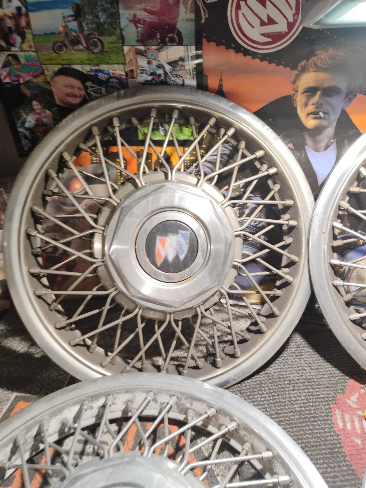 NOS Wheel Covers Set (4) 1986-1988 Buick  Skylark skyhawk  13" Wire Hubcaps