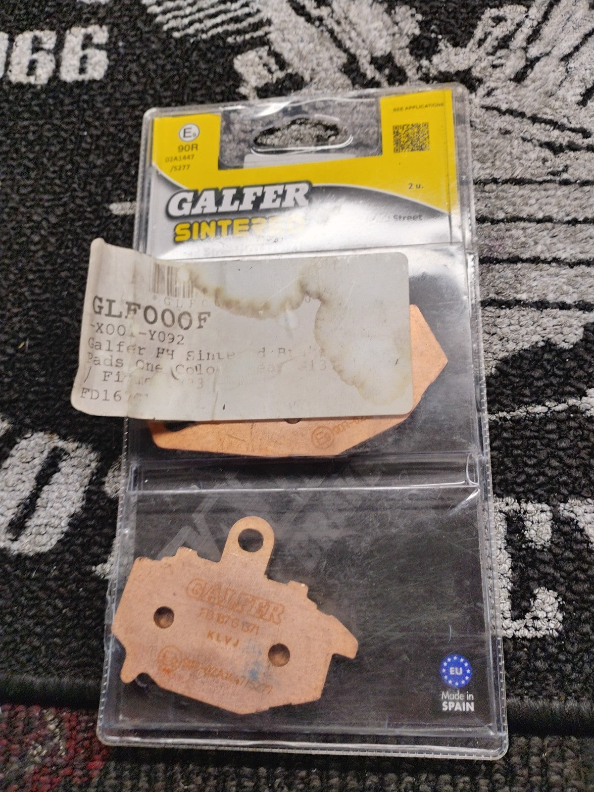 Yamaha r1 Galfer Sintered Brakes Glf00F Semi-Metallic Rear Brake Pads Set New
