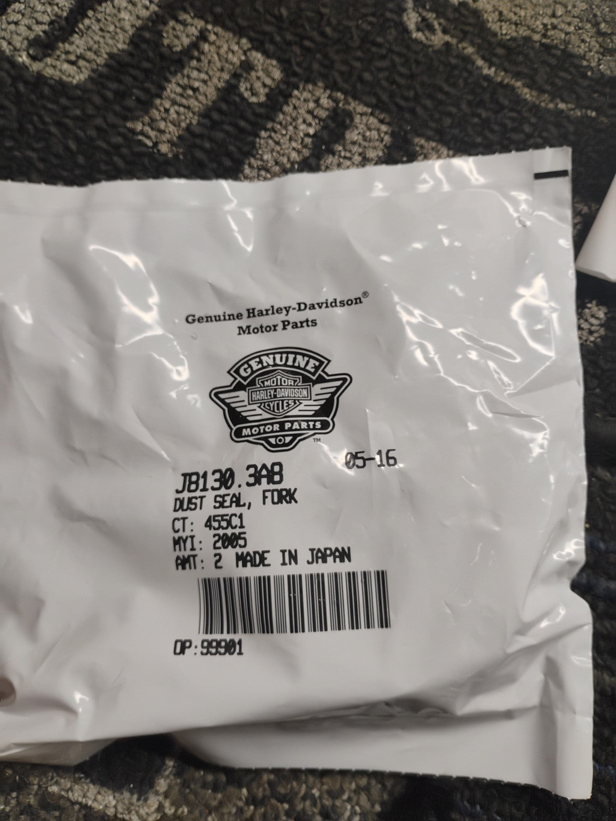 Harley-Davidson OEM JB130.38B Fork Dust Seal Set Qty 2 NOS