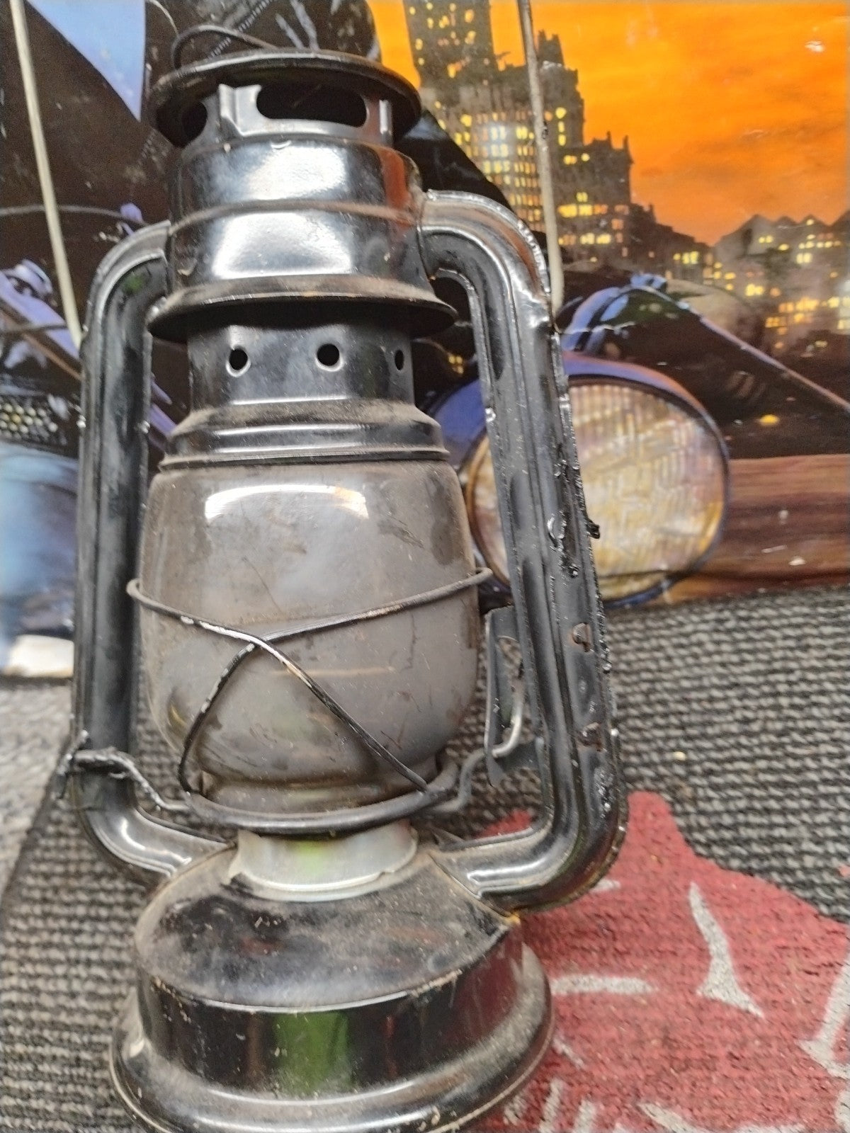 Vintage Big Wheel Brand Oil Lamp Made in China, Big Wheel Lantern, Bright