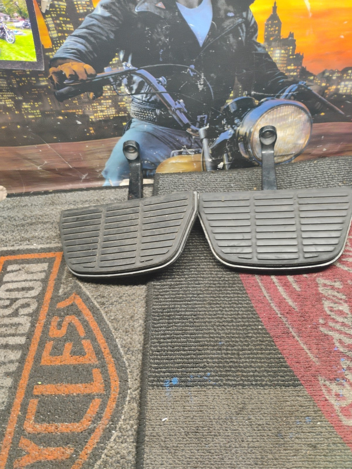 Harley Davidson Road King Electra Glide Left Right Passenger Footrest Footboards