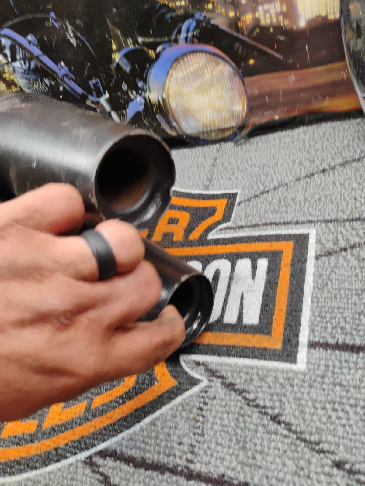 Genuine 14-23 Harley Davidson XL1200 883 Sportster Slash Cut Slip On Muffler Set