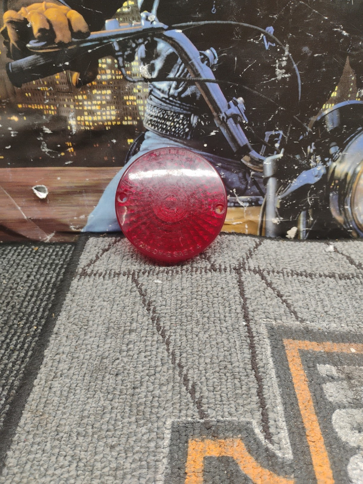 NOS Honda Flasher Lens Red V.E.M DH-2 SAE I 4