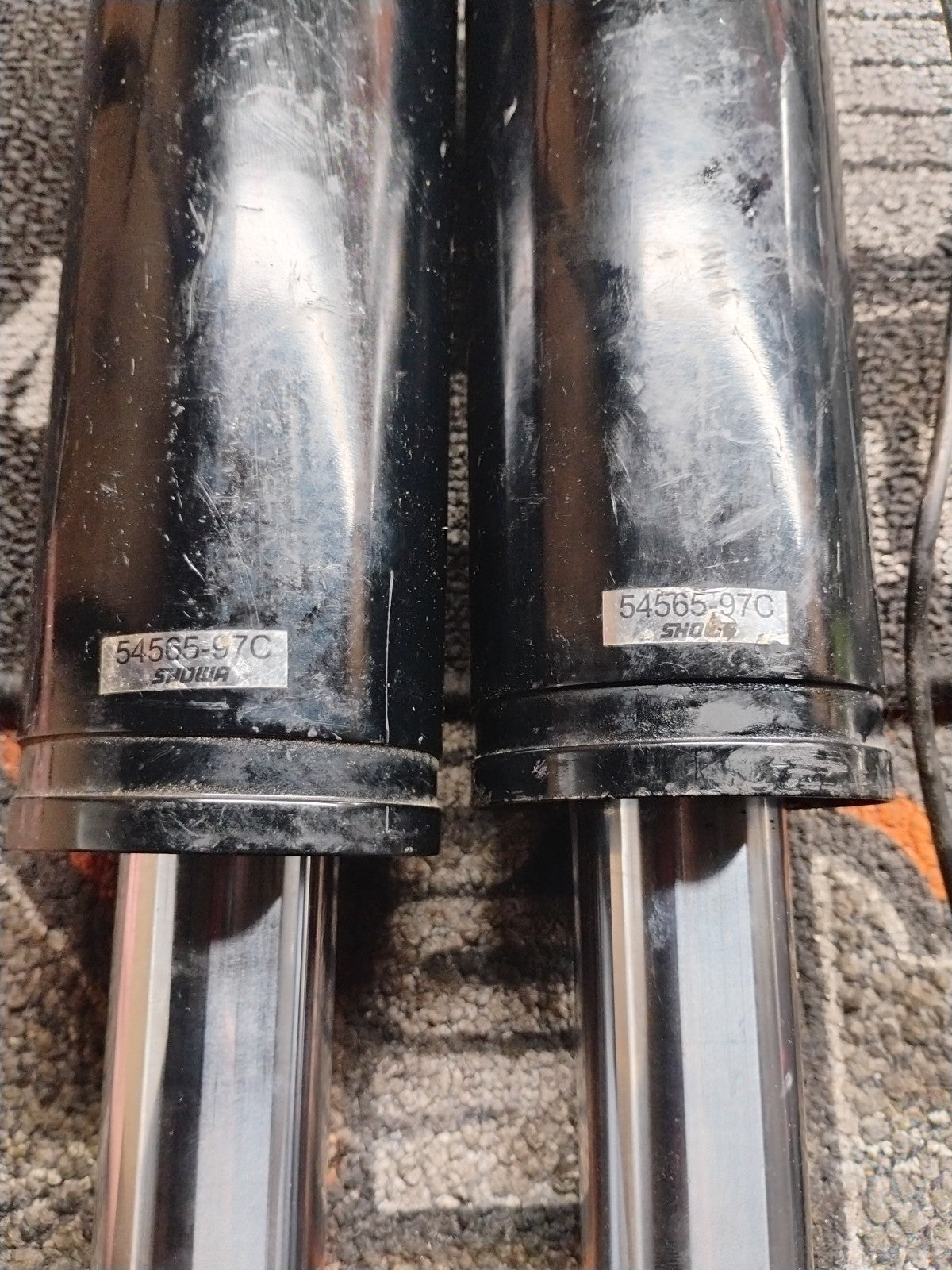 2005 Harley Touring FLHRI Road King Rear Shock Damper Set 13" 54565-97C
