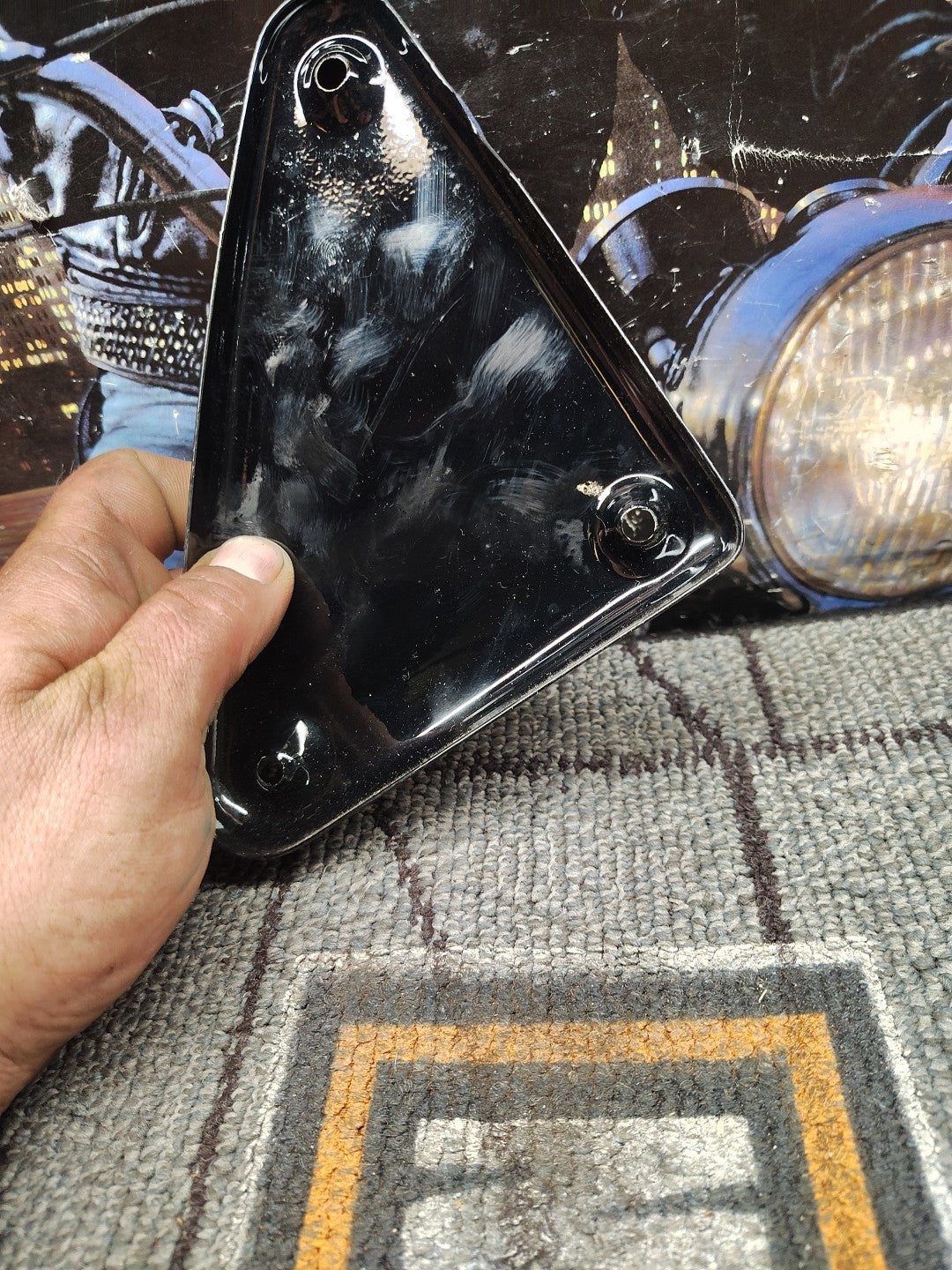 Black  Ignition Module Cover 82-03 Harley Sportster 66328-82T OEM NOS