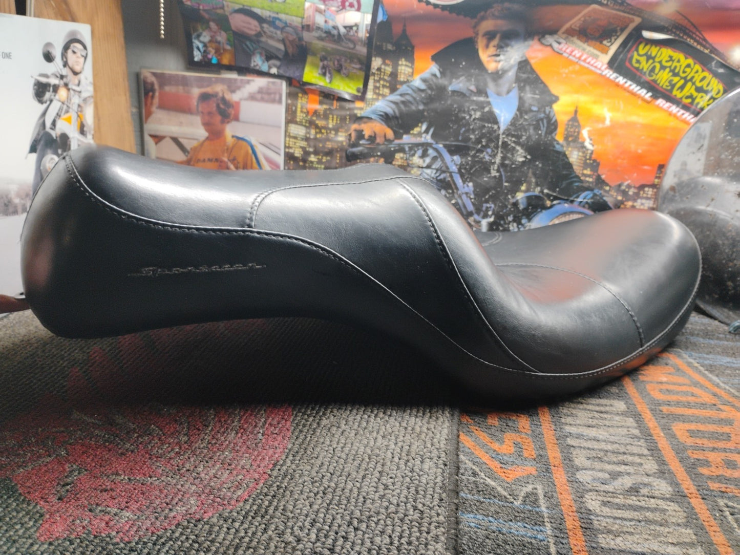 HARLEY DAVIDSON SPORTSTER SEAT DRIVER PASSENGER PILLION CUSTOM 1200 883 ROADSTER