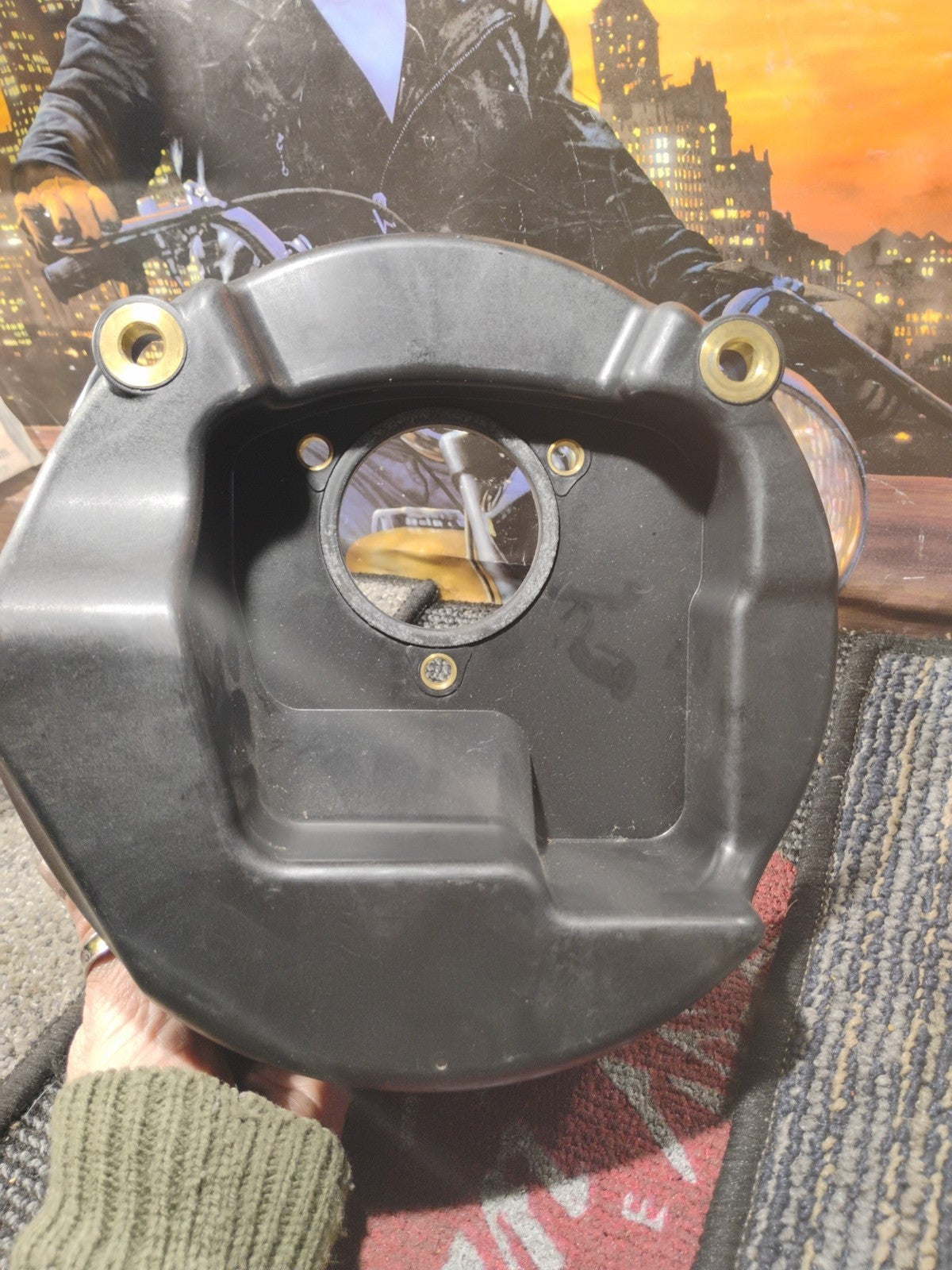 🔥Harley 08-13 Touring 16-17 Softail 96 Ci Air Cleaner Back Plate Assembly🔥