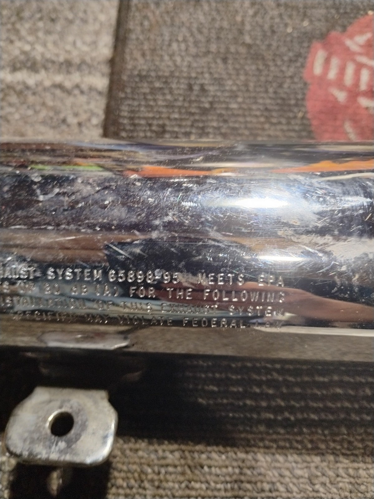 Harley-Davidson 65898-95 Fishtail Muffler Exhaust Chrome