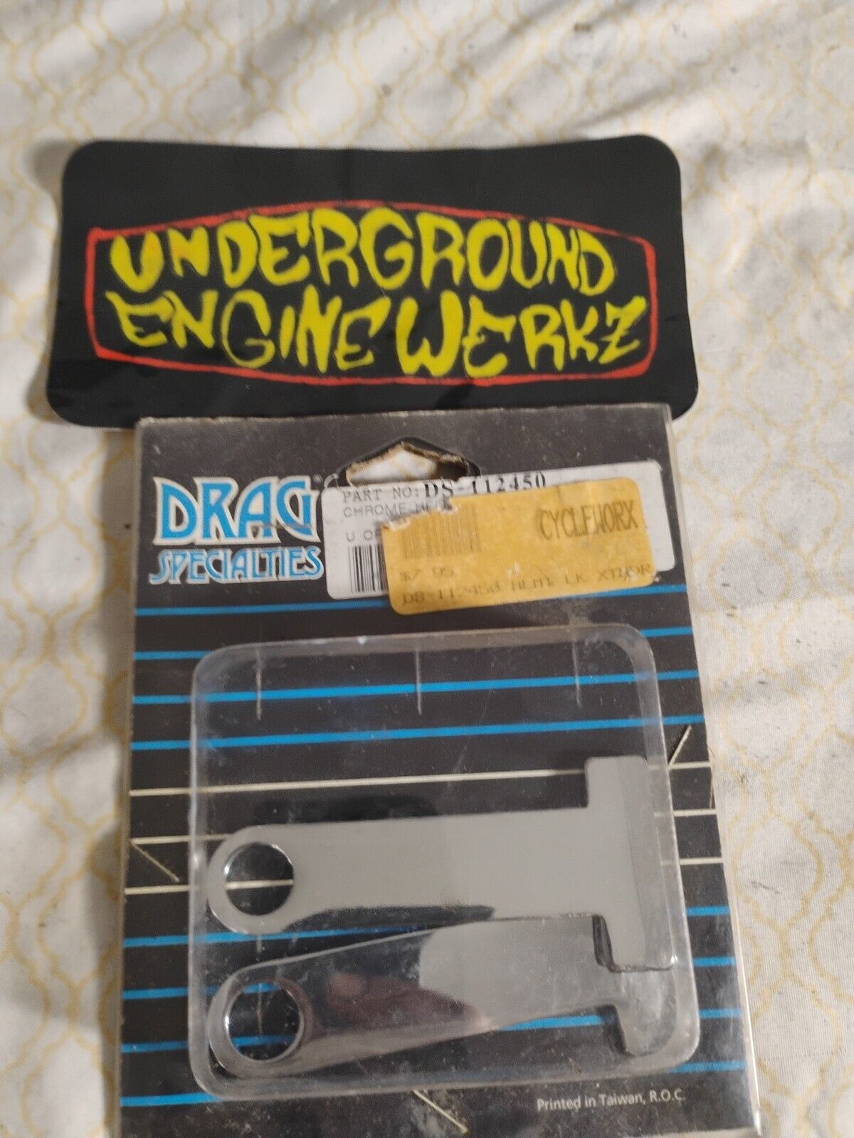 Drag Specialties Chrome Helmet Lock Extenders DS-112450: New/sealed