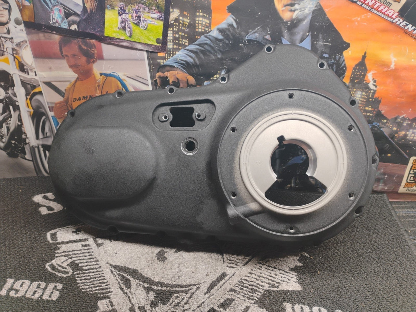 V-Twin Black Outer Primary Cover Harley-Davidson Softail Dyna 35951-04