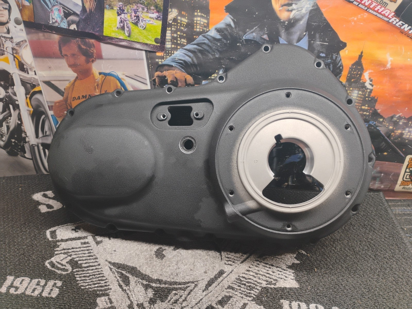 V-Twin Black Outer Primary Cover Harley-Davidson Softail Dyna 35951-04