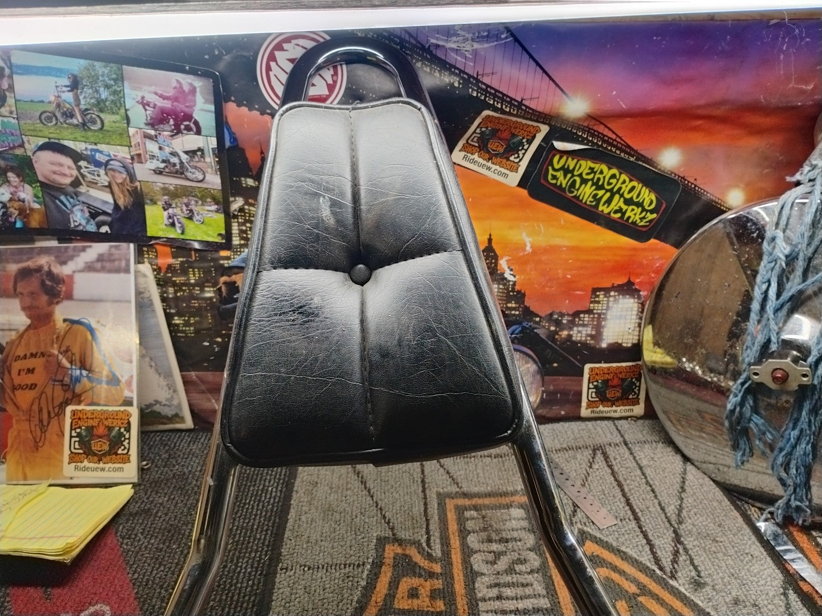 1983 Honda VF750 V45 Magna  KG rear seat passenger back rest sissy bar