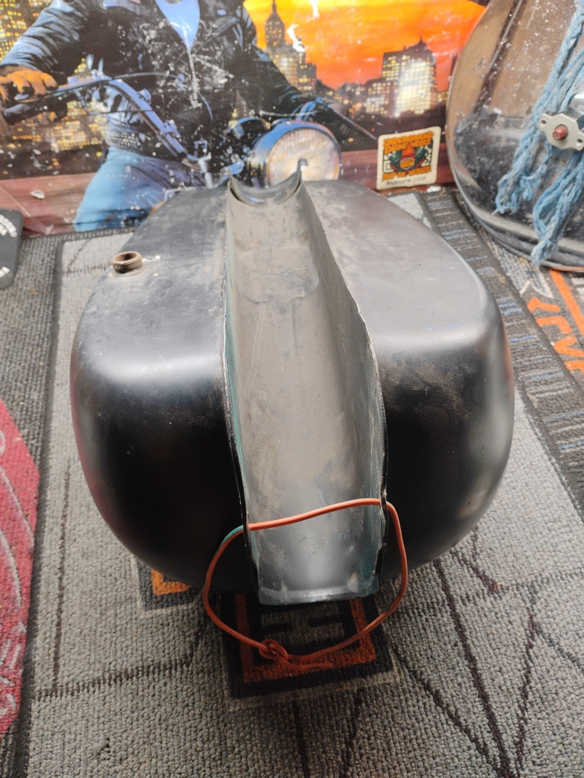 VINTAGE 1970s HARLEY DAVIDSON FUEL TANK 