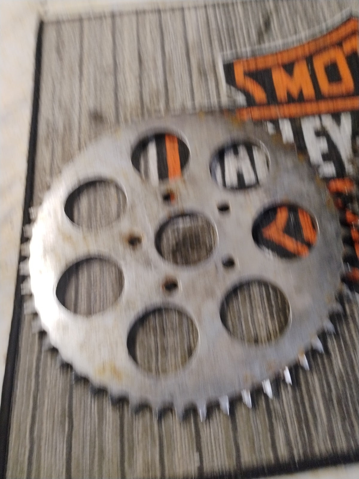 1979 Harley Davidson Shovelhead rear 51T rear drive sprocket chrome dished