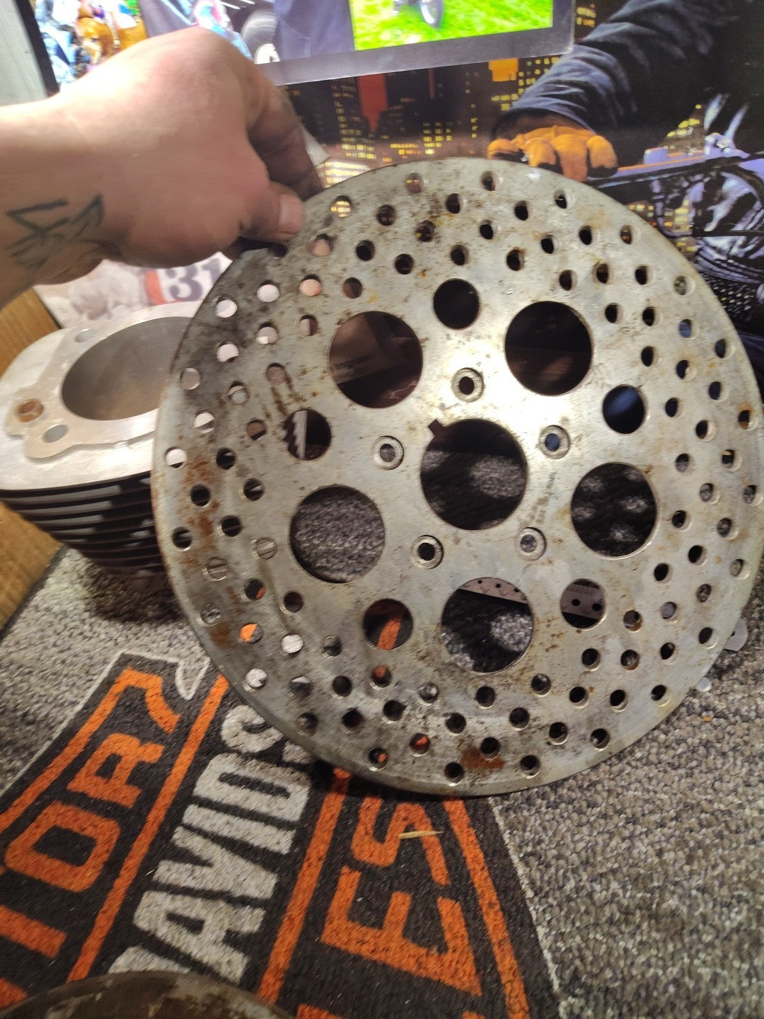 Front Brake Rotor For Harley Davidson Sportster XLH883 1985-1999 XLH1200 1987-99