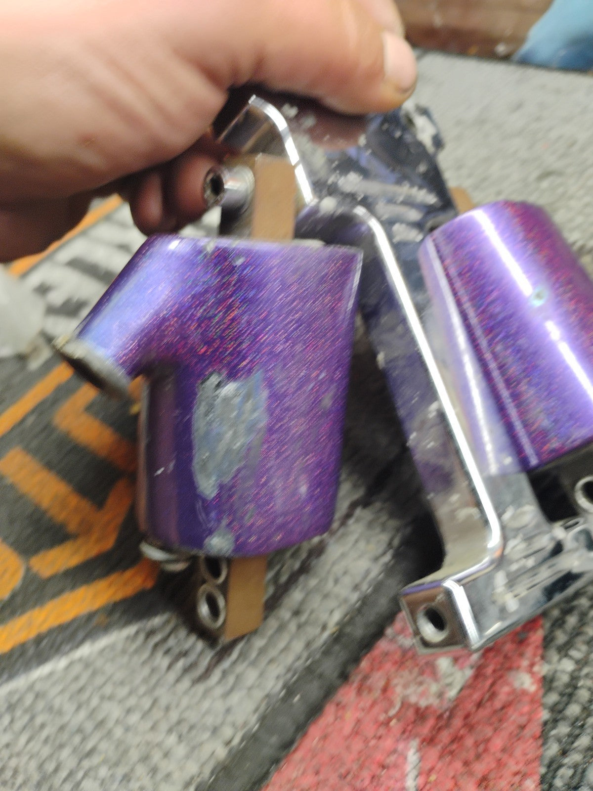 Crusty Old Shovel Head Panhead Chrome Single FireCoil Mounts 4 Harley Davidson