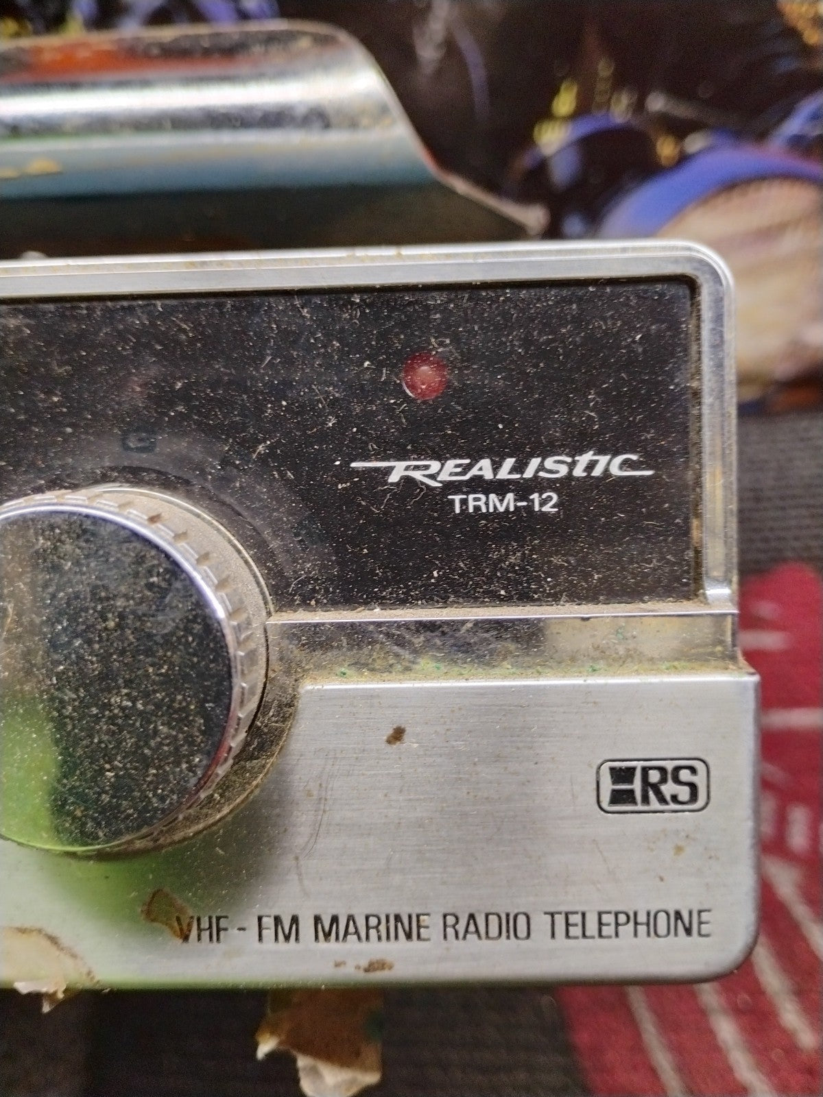 VTG Realistic TRM-12 VHF Marine Radio Telephone 25W 12 Channel 20-201(UNTESTED)