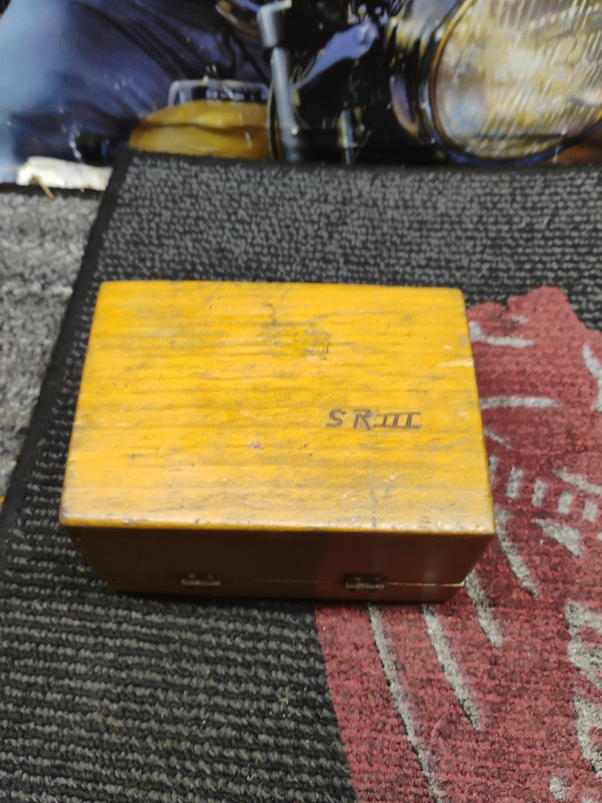 Jewelry box box jewelry box vintage wood carving