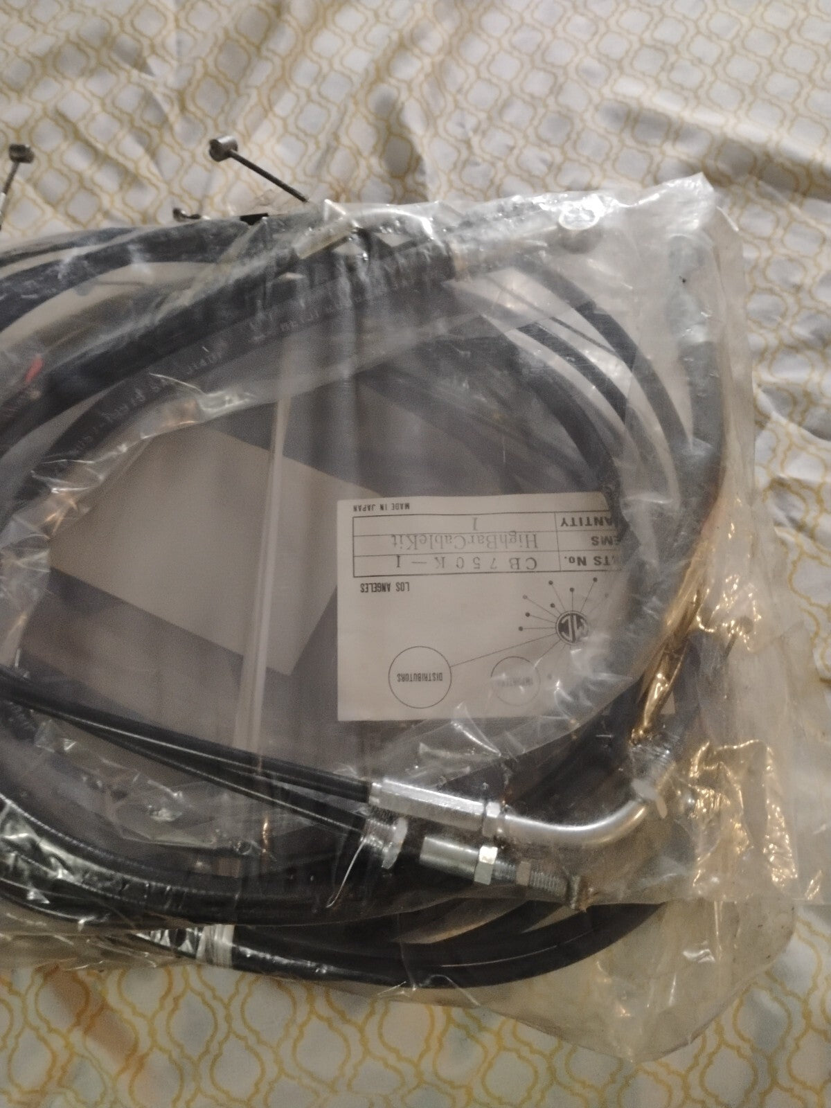 1973 Honda CB750 Four 6"HIGH BAR CARBLE KIT CB750K-1 Vintage Nos Oem