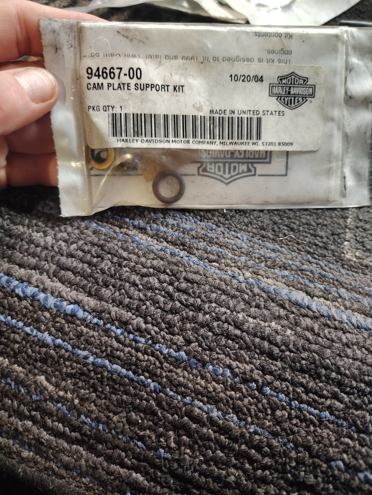 Harley-Davidson OEM NOS Cam Support Plate Kit 94667-00 Twin Cam