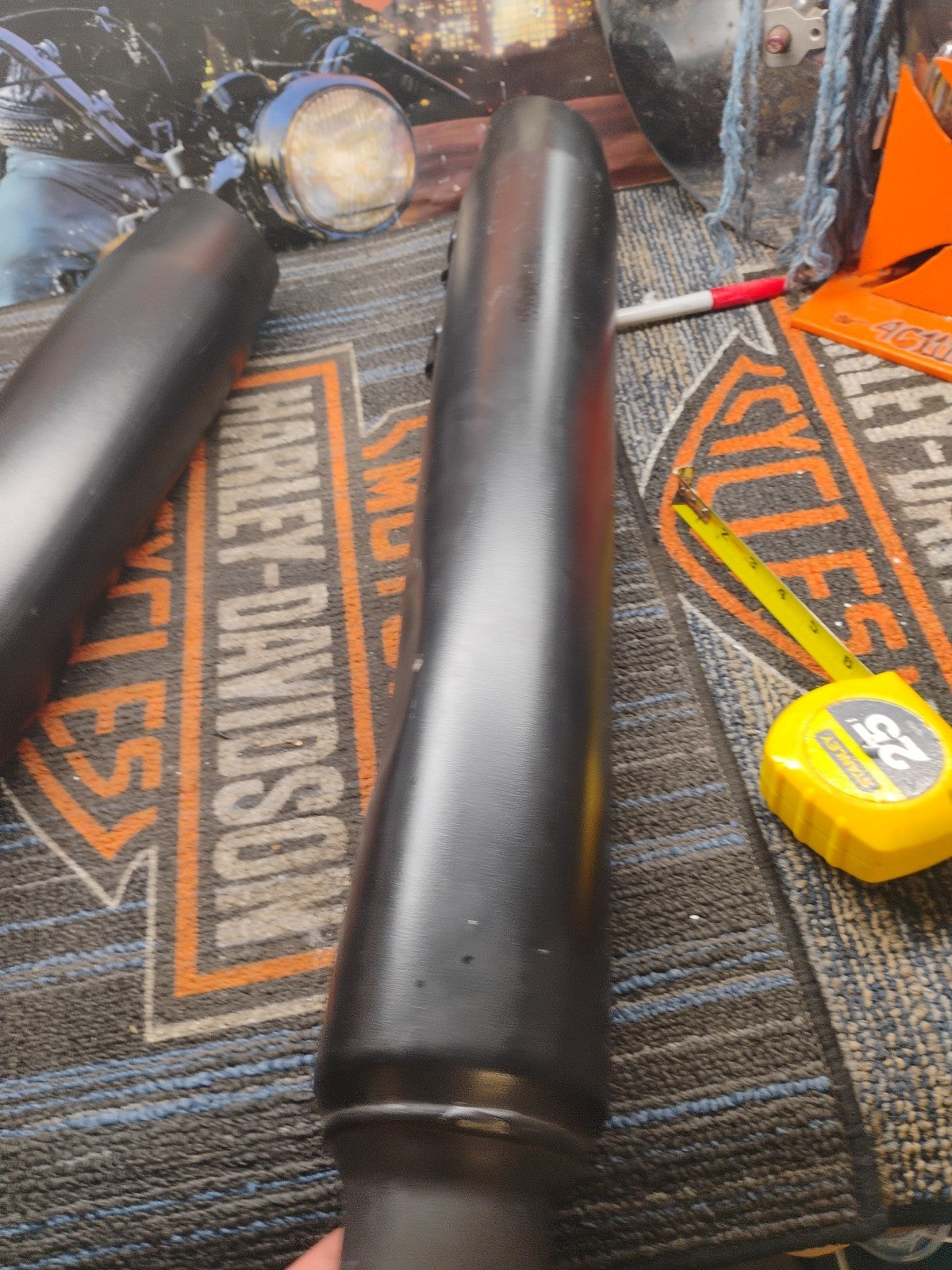 🔥OEM 17-23 Harley Touring Exhaust Mufflers Slip-on's Ceramic Black Stock🔥