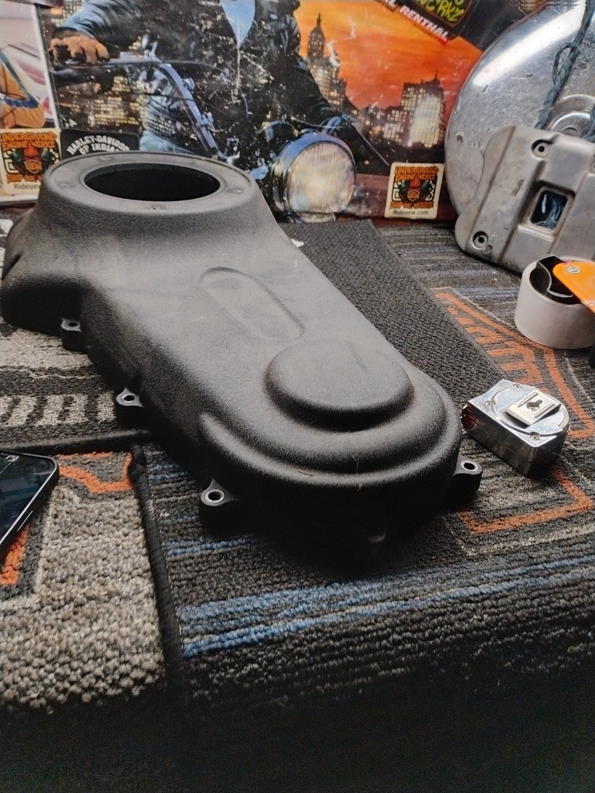 OEM Harley-Davidson 60784-06 Touring Wrinkle Black Outer Primary Cover 2006-2017