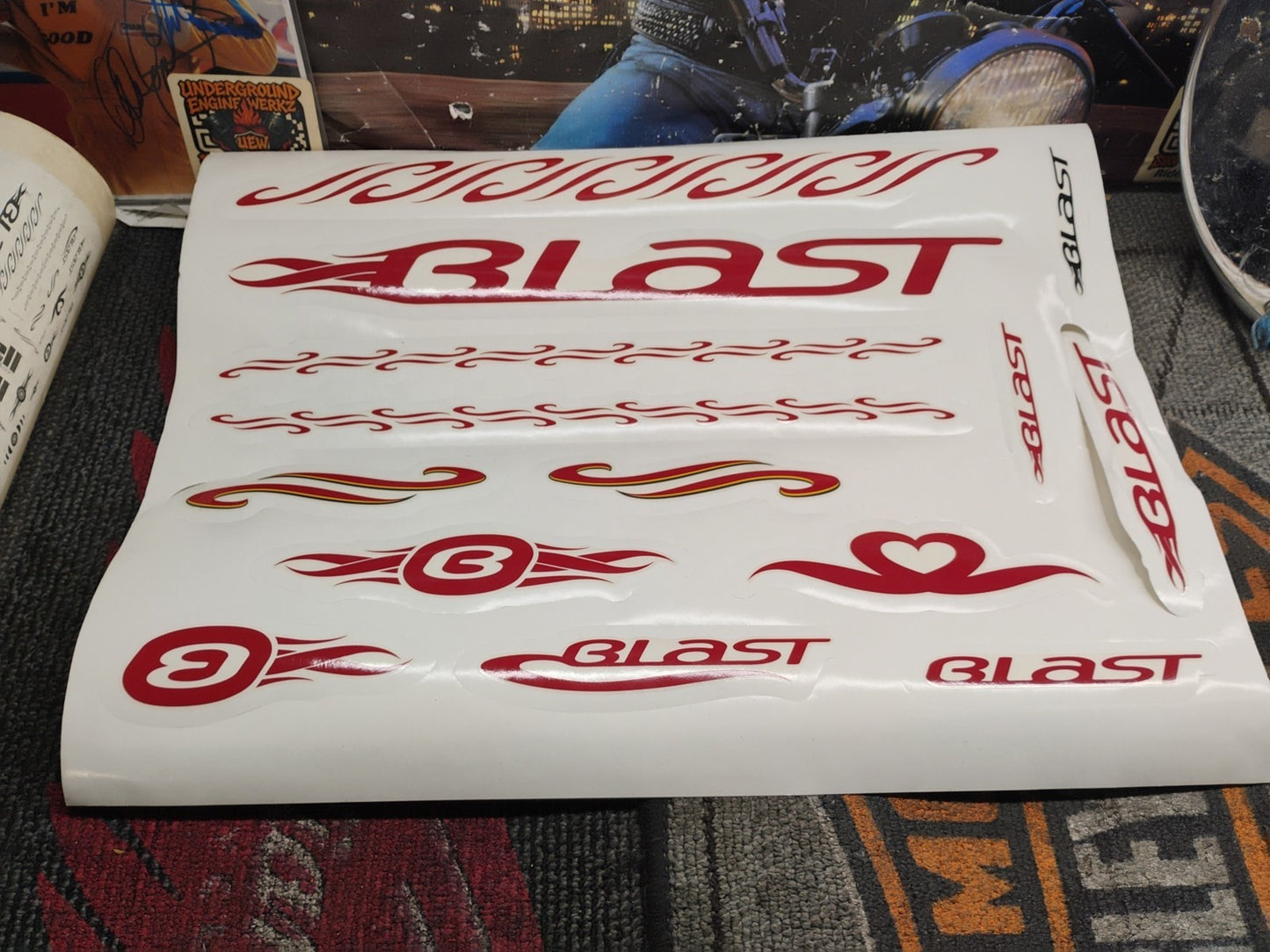 Buell Blast  Harley Personal F/X kit: Decal Set  13622-00Y  Mesa style NOS