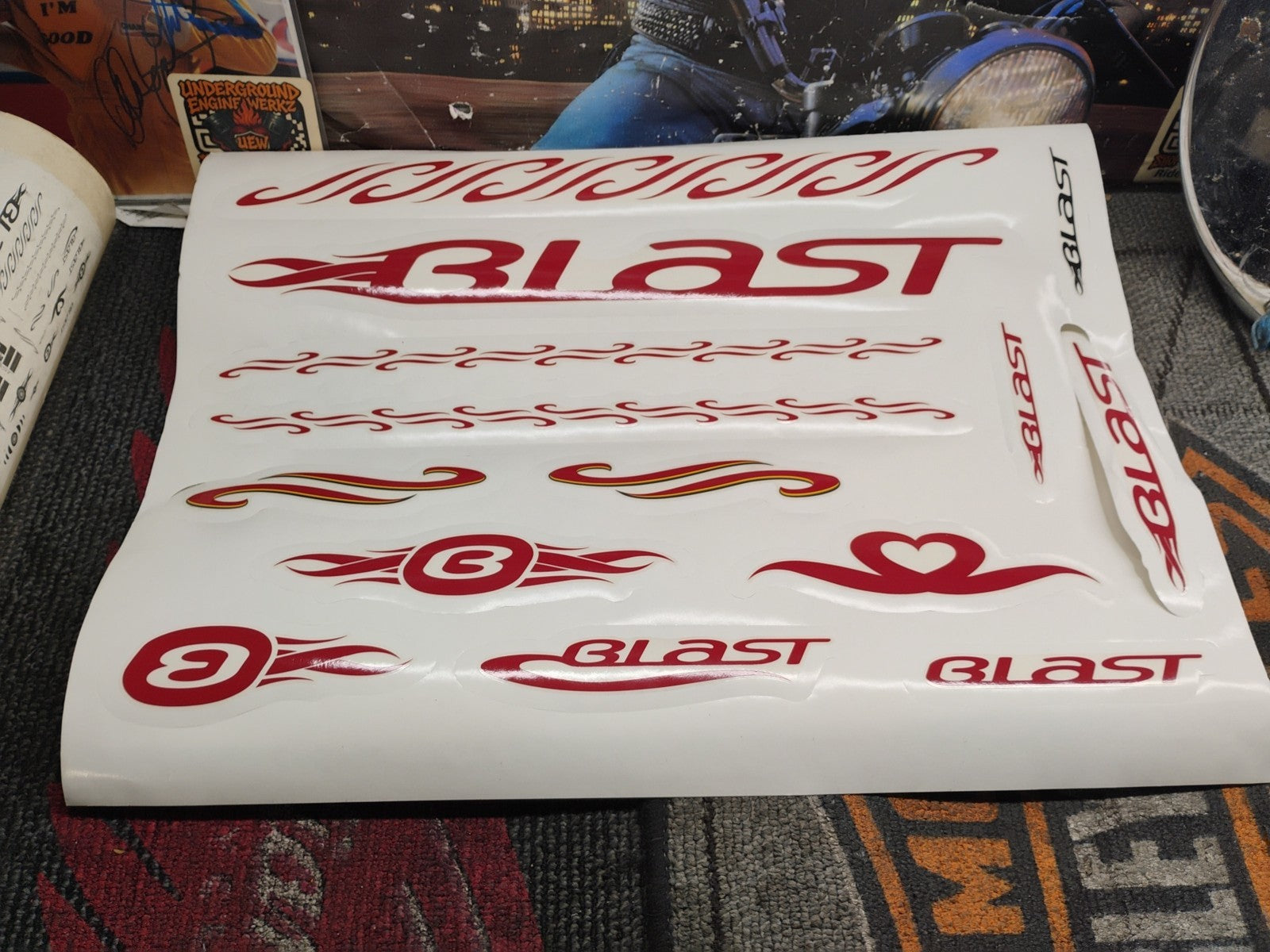 Buell Blast  Harley Personal F/X kit: Decal Set  13622-00Y  Mesa style NOS