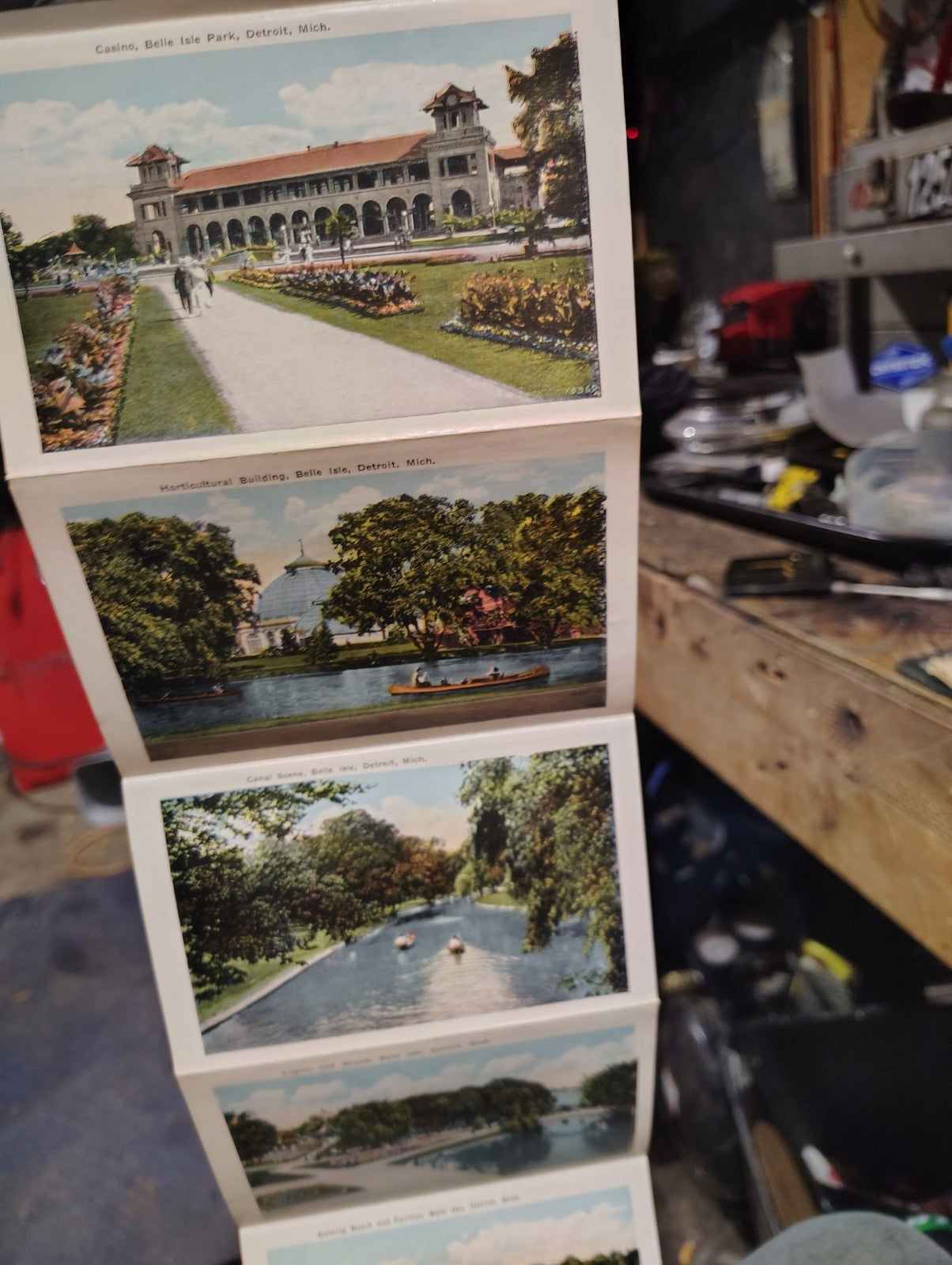 1920 Souvenir Folder Of Belle Island Detroit Michigan