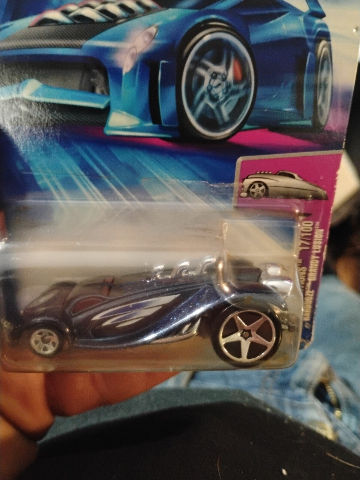 2004 Hot Wheels #017 Hardnoze Grandy Lusion  Dark Blue 17/100 First Editions 5SP