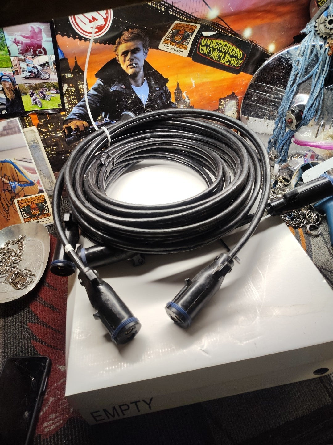 Phillips PHM42FL212 2-Pole Auxiliary Power Cable 2GA 150DCA Max Black