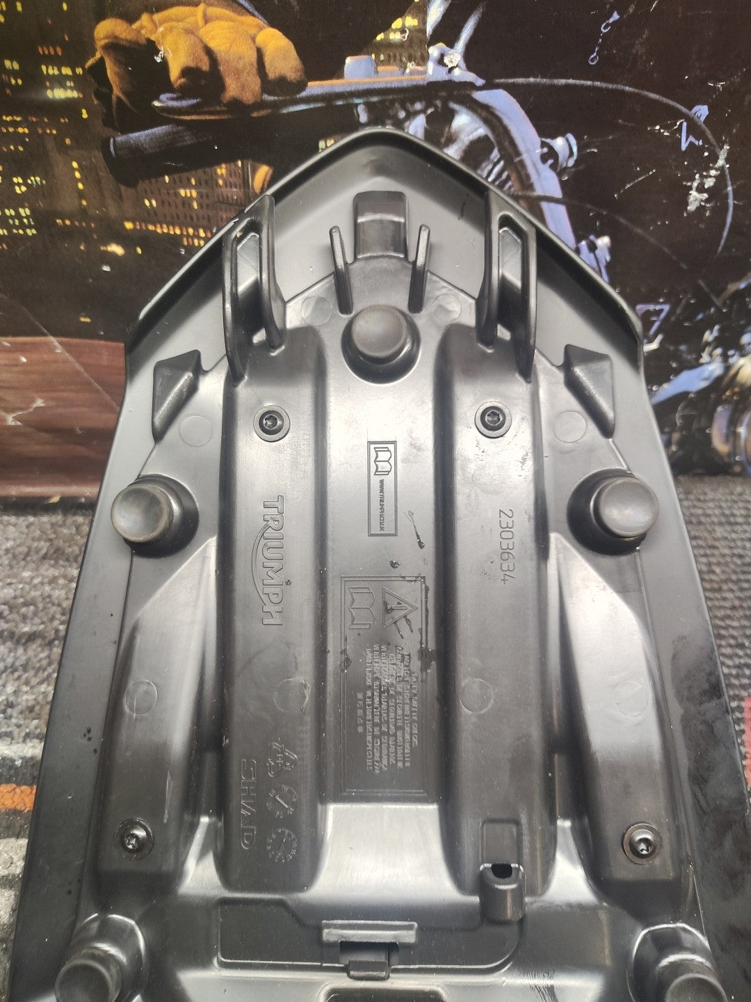 Triumph Street Triple 765 RS 2017 2018 2019 rear pillion passenger seat cover
