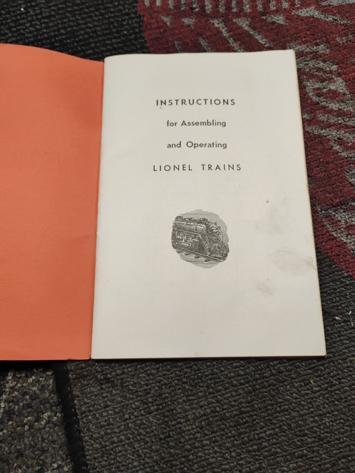 1946 Instructions For Assembling and Operating Lionel Trains-Booklet