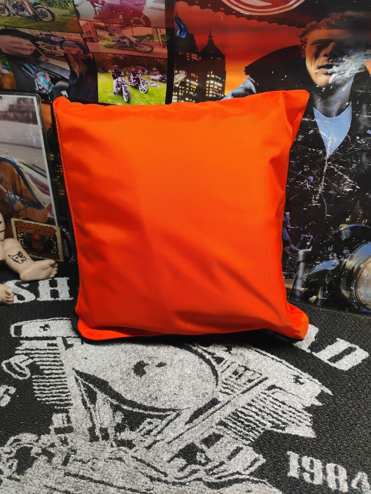 Harley Davidson Rugged High Density Nylon Dura-Duffel 24"  ORANGE NWT