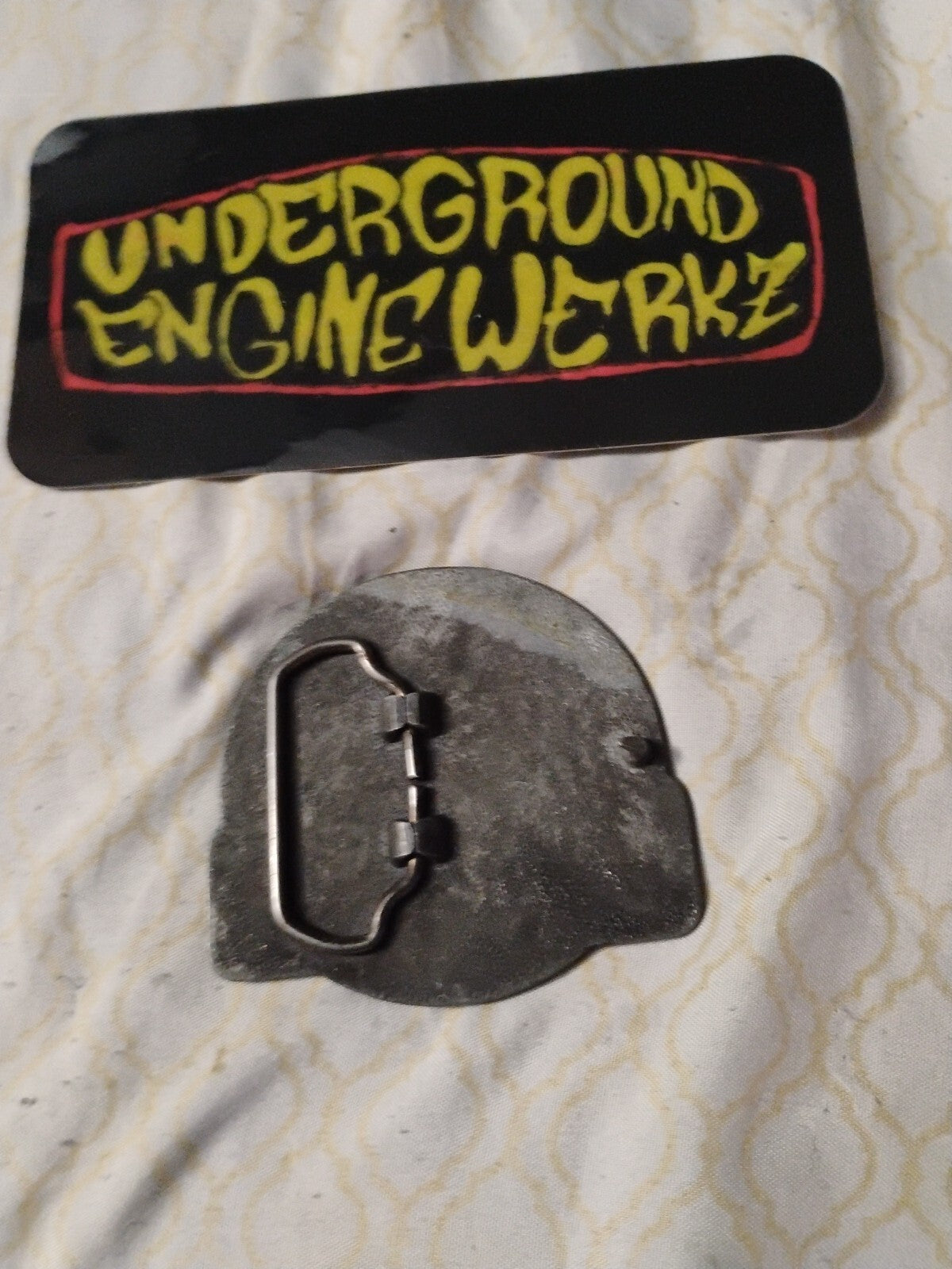 Harley Davidson Motorcycle Biker Eagle Iron Parts 80s NOS Vintage Belt Buckle