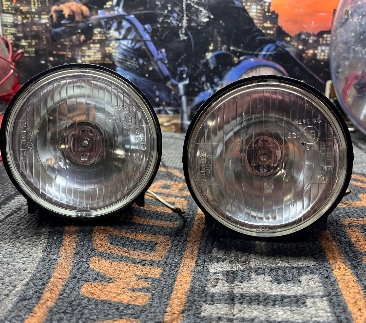 Emgo universal motorcycle headlight assembly 4in