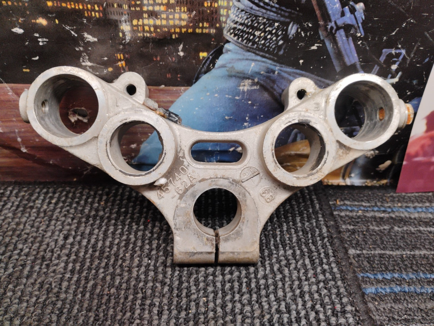 N.O.S.HARLEY DAVIDSON TOP TRIPLE TREE CLAMP 45738-73 FXR XL DYNA CAST# 45740-62A