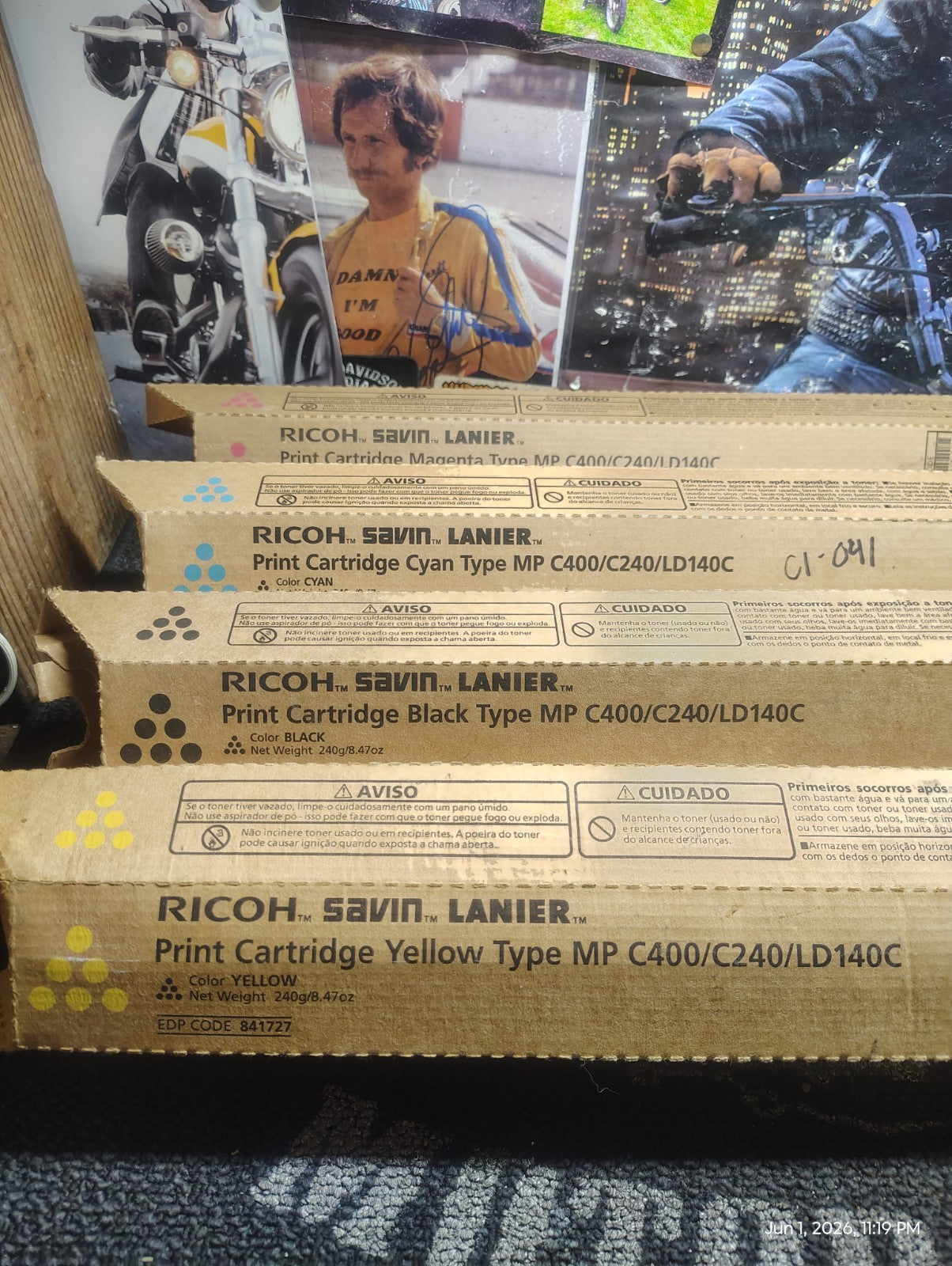 Ricoh MP C400 C240 LD140C Toner Cartridge Set CMYK OEM Genuine New