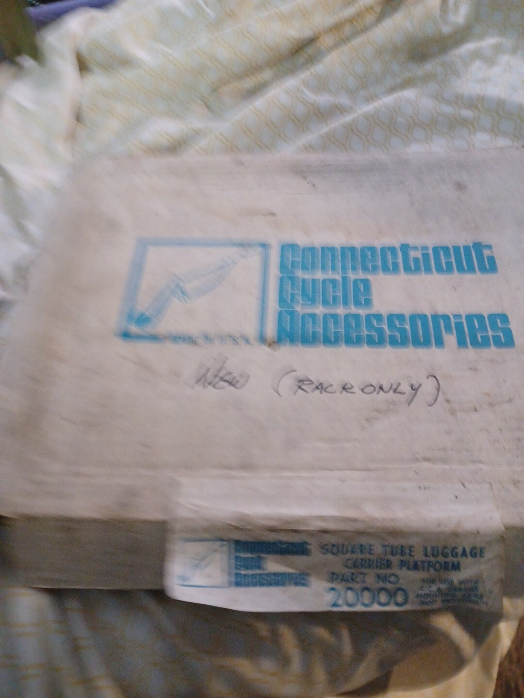 Connecticut cycle square tube luggage carrier platform for a  motorcycle